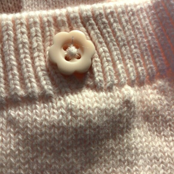 Cat & Jack Baby Girls 2PC Pink Ruffle Sweater Romper Outfit Set 0-3MO NWT - Picture 3 of 6